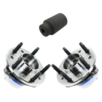 TRQ® - Front Driver and Passenger Side Wheel Bearing and Hub Assembly Kit