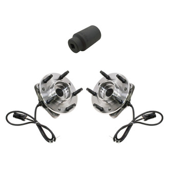 TRQ® - Front Driver and Passenger Side Wheel Bearing and Hub Assembly Kit