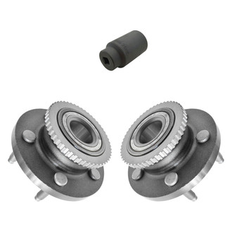 TRQ® - Front Driver and Passenger Side Wheel Bearing and Hub Assembly Kit
