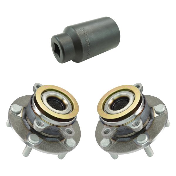 TRQ® - Front Wheel Bearing and Hub Assembly Kit