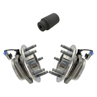 TRQ® - Front Driver and Passenger Side Wheel Bearing and Hub Assembly Kit