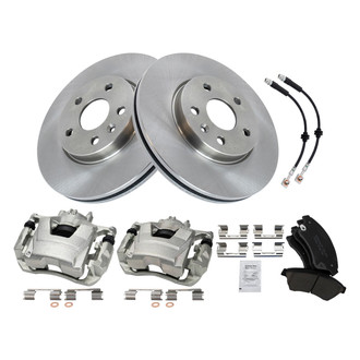 TRQ® - Disc Brake Kit with Ceramic Pads, Calipers and Hoses