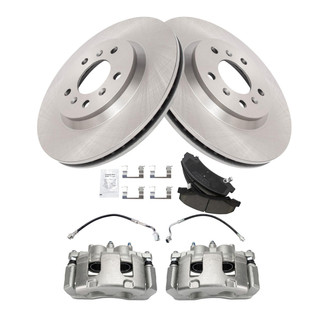TRQ® - Disc Brake Kit with Ceramic Pads, Calipers and Hoses