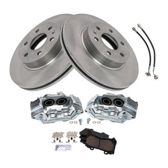TRQ® - Disc Brake Kit with Ceramic Pads, Calipers and Hoses