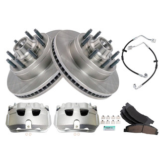 TRQ® - Disc Brake Kit with Ceramic Pads, Calipers and Hoses