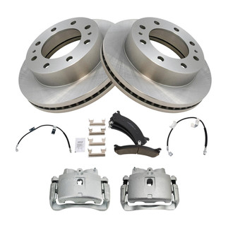 TRQ® - Disc Brake Kit with Ceramic Pads, Calipers and Hoses