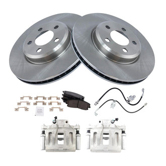 TRQ® - Disc Brake Kit with Ceramic Pads, Calipers and Hoses