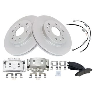 TRQ® - Front Disc Brake Kit with Ceramic Pads, Calipers and Hoses