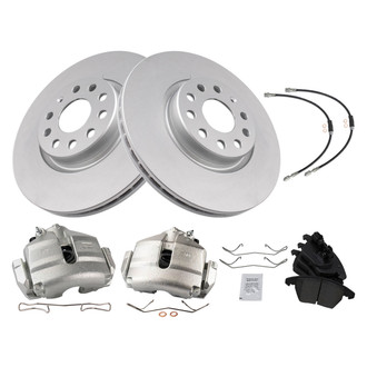 TRQ® - Front Disc Brake Kit with Ceramic Pads, Calipers and Hoses