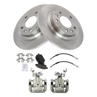 TRQ® - Disc Brake Kit with Ceramic Pads, Calipers and Hoses