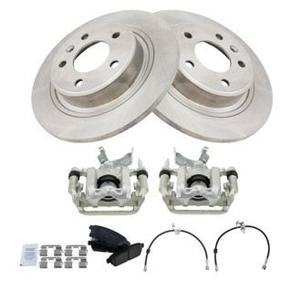 TRQ® - Disc Brake Kit with Ceramic Pads, Calipers and Hoses