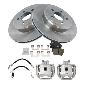 TRQ® - Disc Brake Kit with Ceramic Pads, Calipers and Hoses