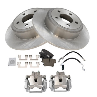 TRQ® - Disc Brake Kit with Ceramic Pads, Calipers and Hoses