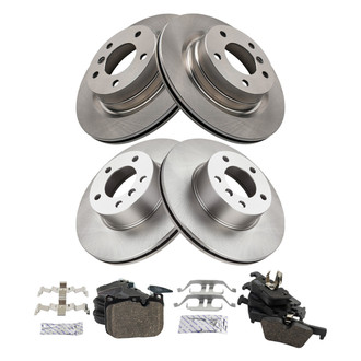 TRQ® - Front and Rear Disc Brake Kit with Ceramic Pads