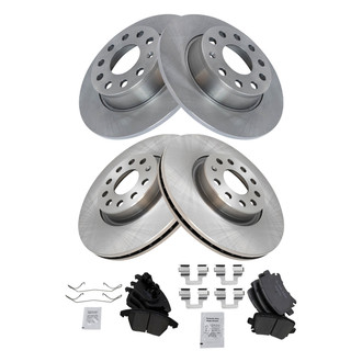 TRQ® - Front and Rear Disc Brake Kit with Ceramic Pads