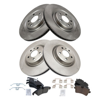 TRQ® - Front and Rear Disc Brake Kit with Ceramic Pads