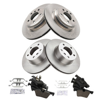TRQ® - Front and Rear Disc Brake Kit with Ceramic Pads