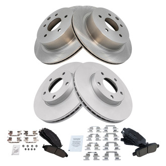 TRQ® - Disc Brake Kit with Ceramic Pads