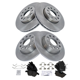 TRQ® - Front and Rear Disc Brake Kit with Ceramic Pads