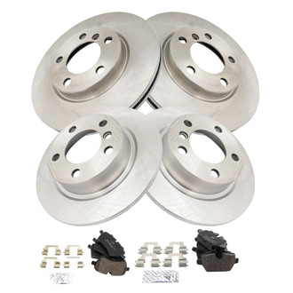 TRQ® - Front and Rear Disc Brake Kit with Ceramic Pads