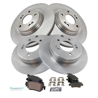 TRQ® - Front and Rear Disc Brake Kit with Ceramic Pads