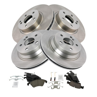 TRQ® - Front and Rear Disc Brake Kit with Ceramic Pads