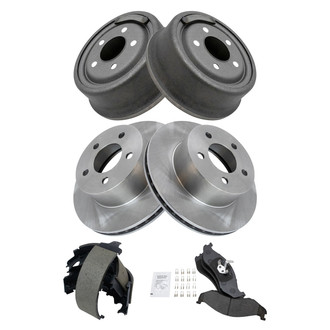 TRQ® - Front and Rear Drum Brake Kit