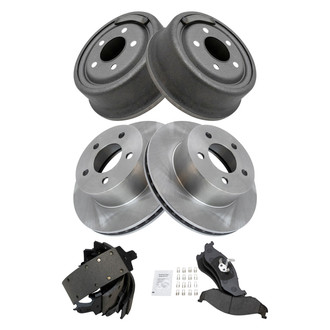 TRQ® - Front and Rear Drum Brake Kit