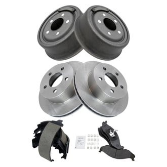 TRQ® - Front and Rear Drum Brake Kit