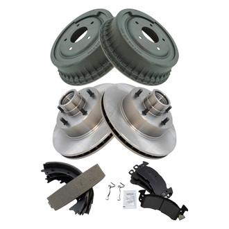 TRQ® - Front and Rear Drum Brake Kit