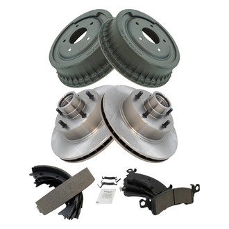 TRQ® - Front and Rear Drum Brake Kit