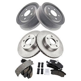 TRQ® - Front and Rear Drum Brake Kit
