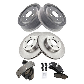 TRQ® - Front and Rear Drum Brake Kit