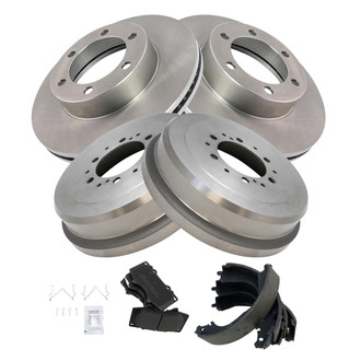 TRQ® - Front and Rear Drum Brake Kit