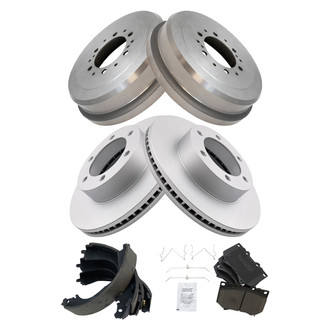 TRQ® - Front and Rear Drum Brake Kit