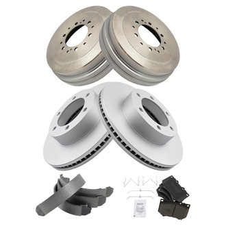TRQ® - Front and Rear Drum Brake Kit