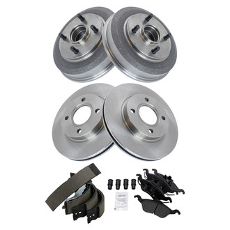 TRQ® - Front and Rear Drum Brake Kit