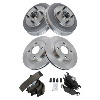 TRQ® - Front and Rear Drum Brake Kit