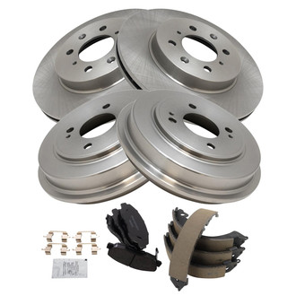 TRQ® - Front and Rear Drum Brake Kit
