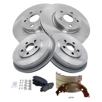 TRQ® - Front and Rear Drum Brake Kit