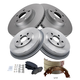 TRQ® - Front and Rear Drum Brake Kit