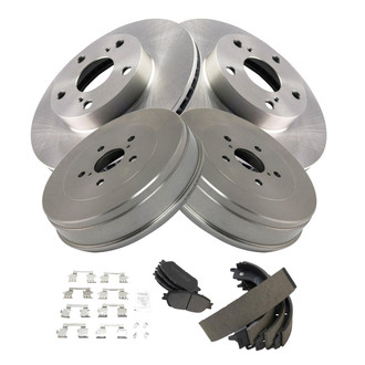 TRQ® - Front and Rear Drum Brake Kit