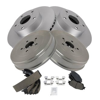 TRQ® - Front and Rear Drum Brake Kit