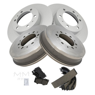 TRQ® - Front and Rear Drum Brake Kit
