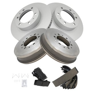 TRQ® - Front and Rear Drum Brake Kit