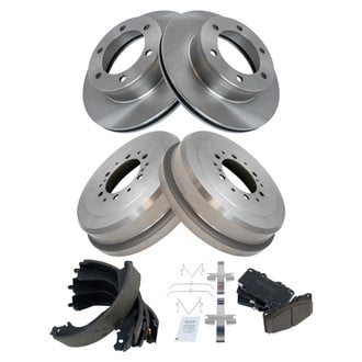 TRQ® - Front and Rear Drum Brake Kit