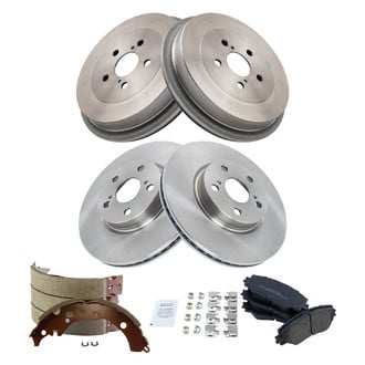 TRQ® - Front and Rear Drum Brake Kit