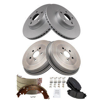 TRQ® - Front and Rear Drum Brake Kit