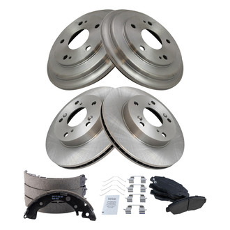 TRQ® - Front and Rear Drum Brake Kit