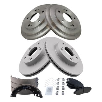 TRQ® - Front and Rear Drum Brake Kit